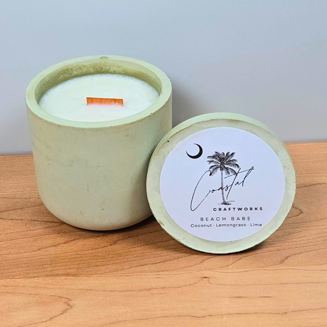Single Wick Jar Concrete Candle