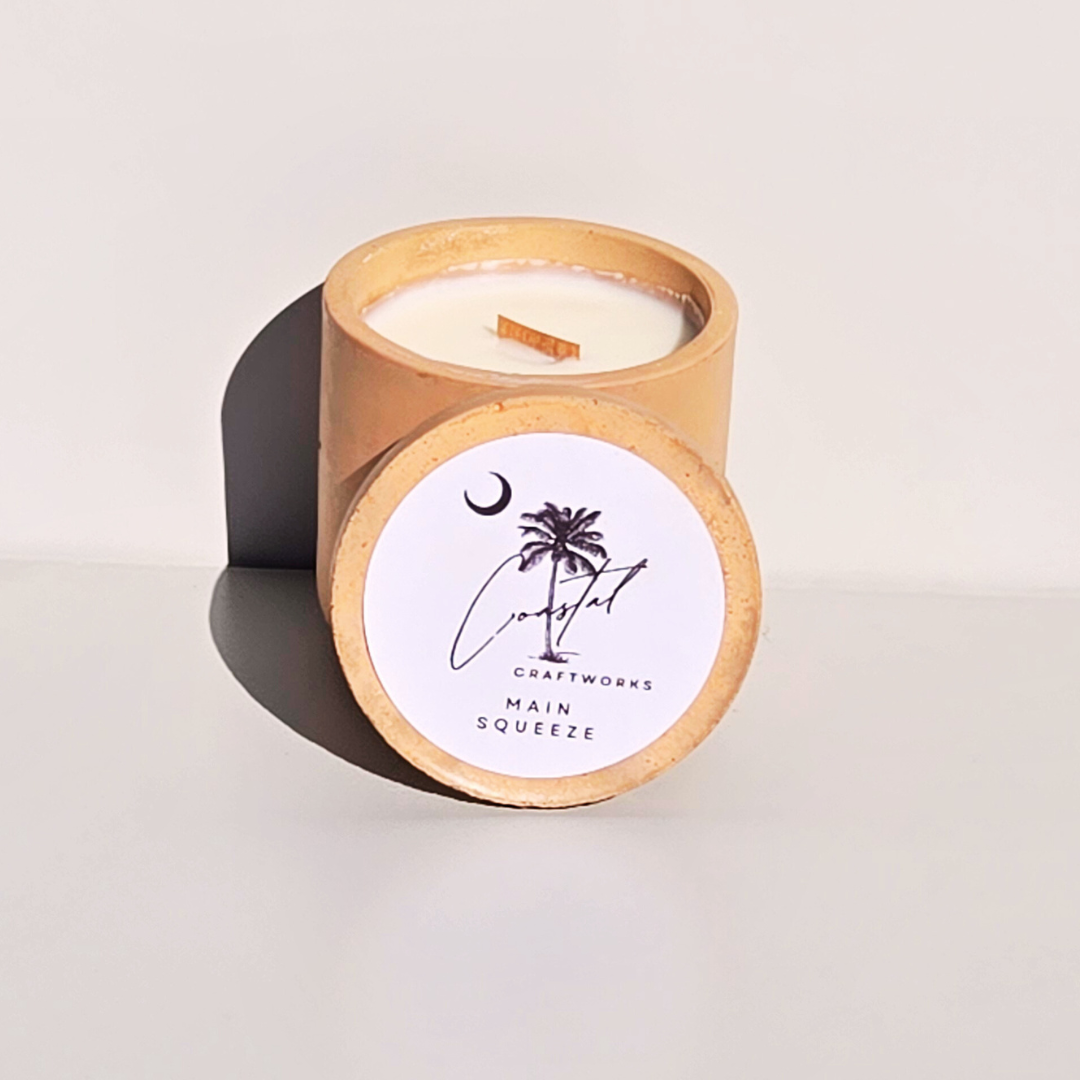 Single Wick Jar Concrete Candle