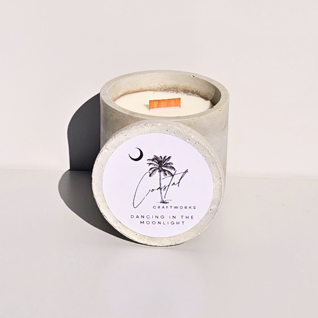Single Wick Jar Concrete Candle