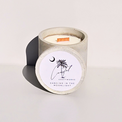 Single Wick Jar Concrete Candle