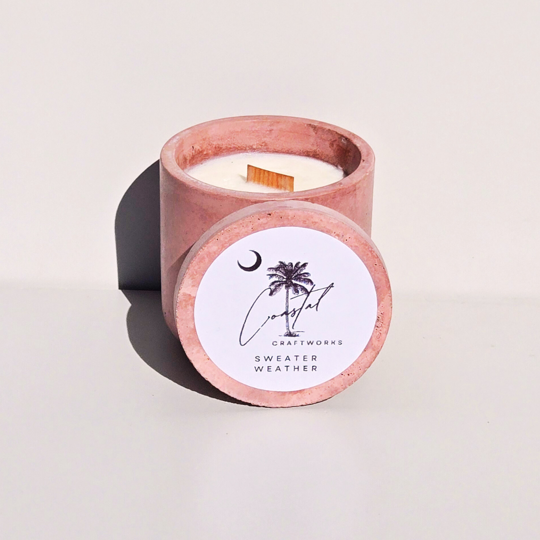 Single Wick Jar Concrete Candle