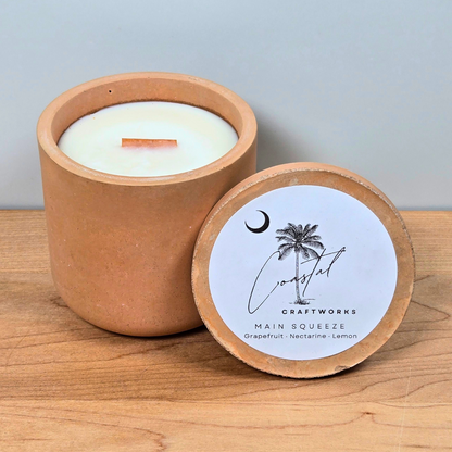 Single Wick Jar Concrete Candle