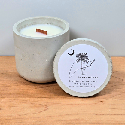Single Wick Jar Concrete Candle