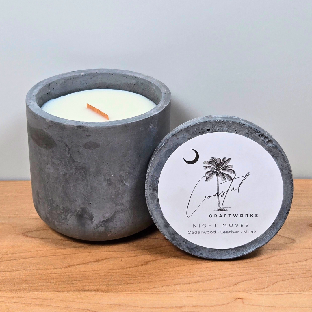 Single Wick Jar Concrete Candle