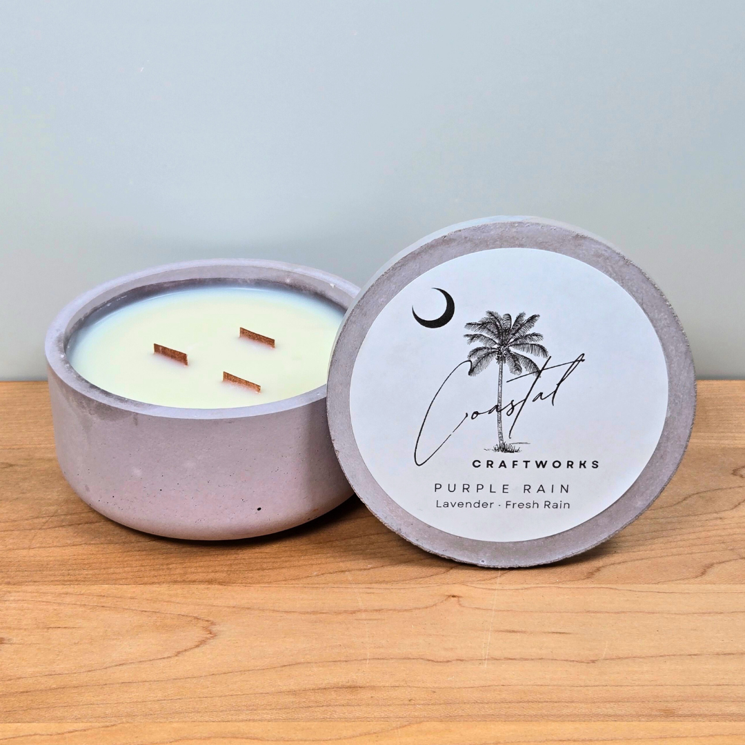 3 Wick Bowl Concrete Candle