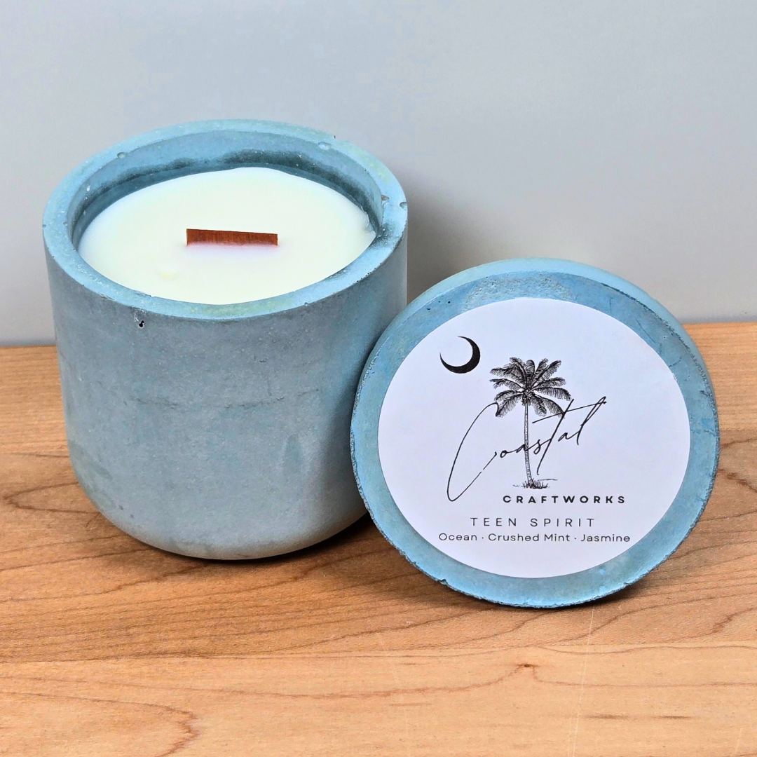 Single Wick Jar Concrete Candle