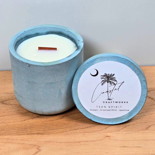 Single Wick Jar Concrete Candle