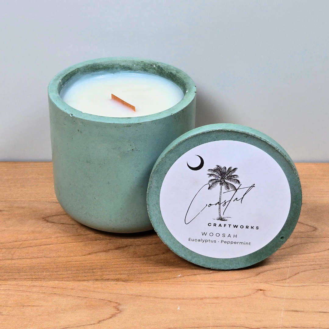 Single Wick Jar Concrete Candle
